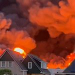 Netherlands Fire Videos: Massive Blaze Engulfs Several Buildings in Ter Aar, Horrifying Footages Surface Online